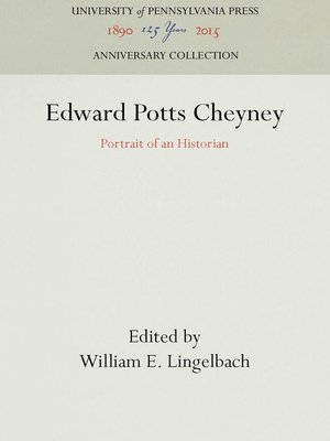 cover image of Edward Potts Cheyney
